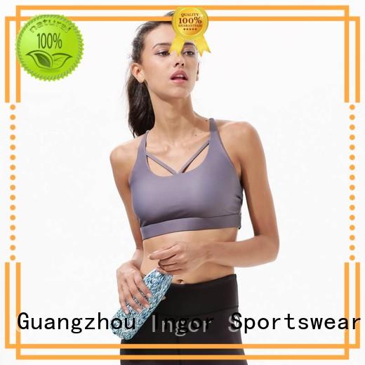 white sports bra design INGOR company
