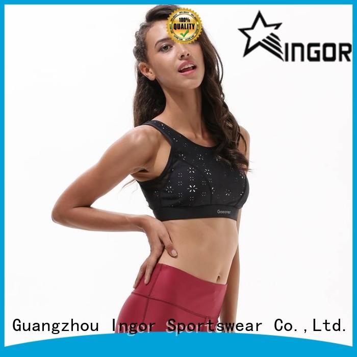INGOR design padded sports bra for running on sale at the gym