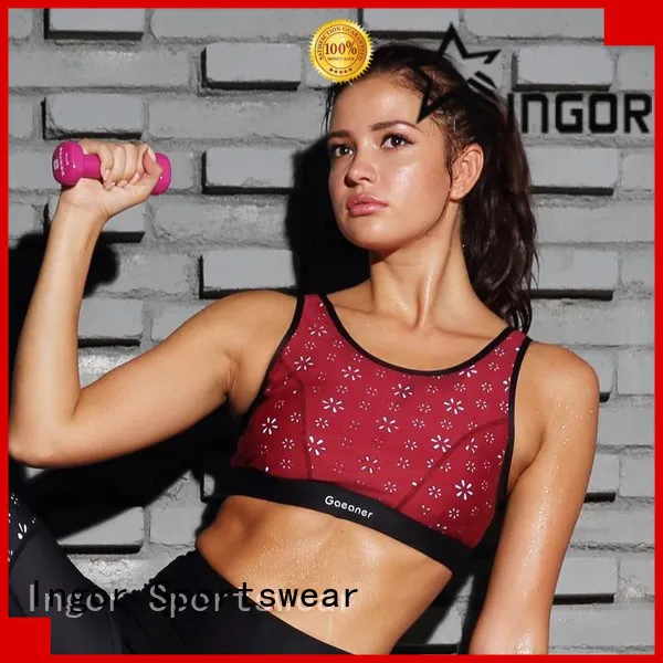 INGOR soft sports bra to enhance the capacity of sports for ladies
