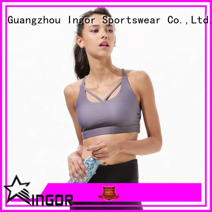INGOR soft cute padded sports bras to enhance the capacity of sports for girls