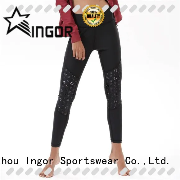 burgundy yoga leggings printed with high quality for ladies