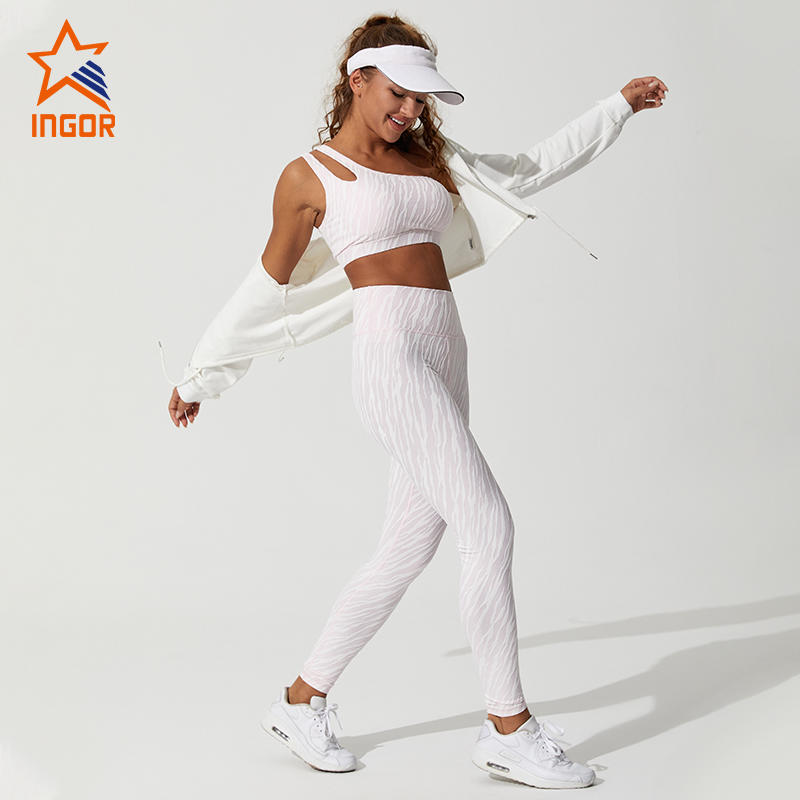 Ingorsports Wholesale Ladies OEM & ODM  Custom Logo Gym Wear Fitness Yoga Workout Set Sports Suit Yoga Set