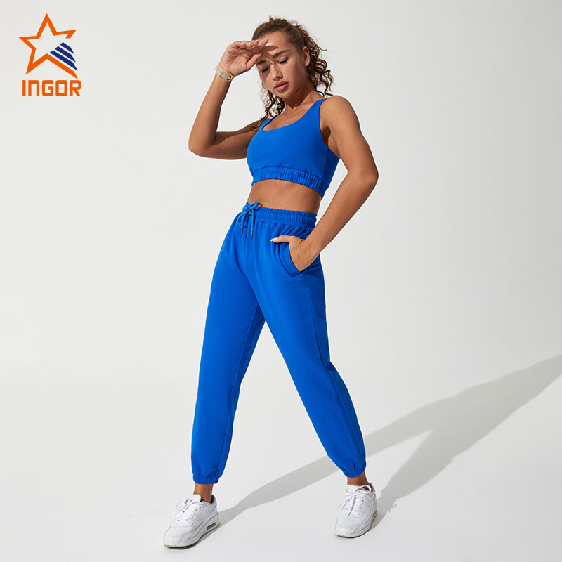 Ingorsports Custom Logo Sexy Sports Gym Yoga-legging voor vrouwen Fitnesskleding Gymkleding Sportkleding Yogaset