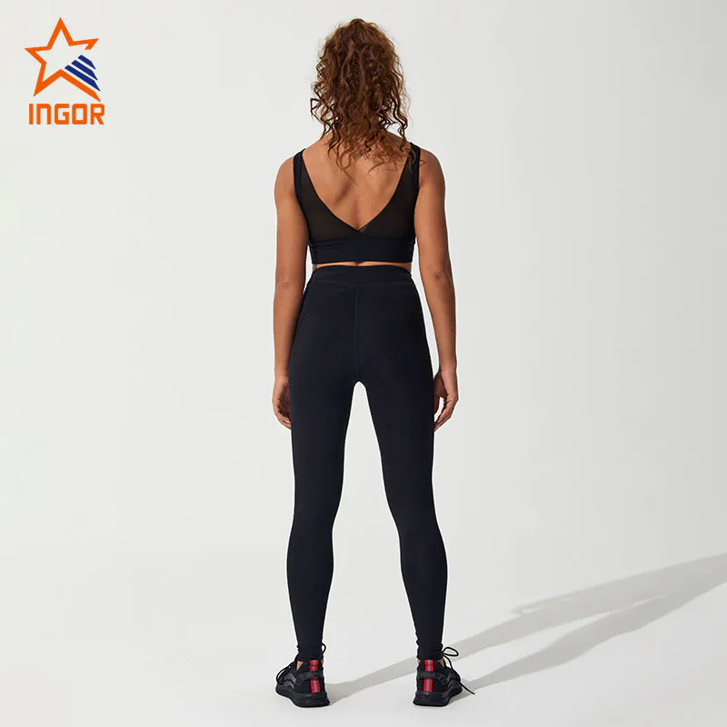Ingorsports Wholesale Ladies Gym Sports Wear Athletic Workout Suit Oem Custom Women Fitness Matching Yoga Set