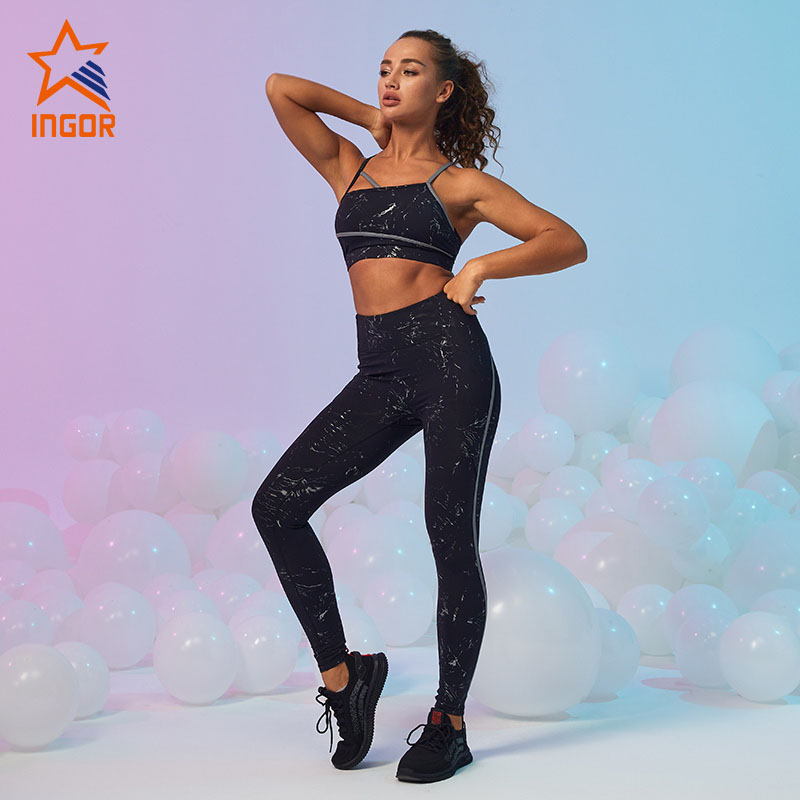 Ingor Sportswear Custom Gym Wear Seamless Without Front Seam Line Yoga  Leggings