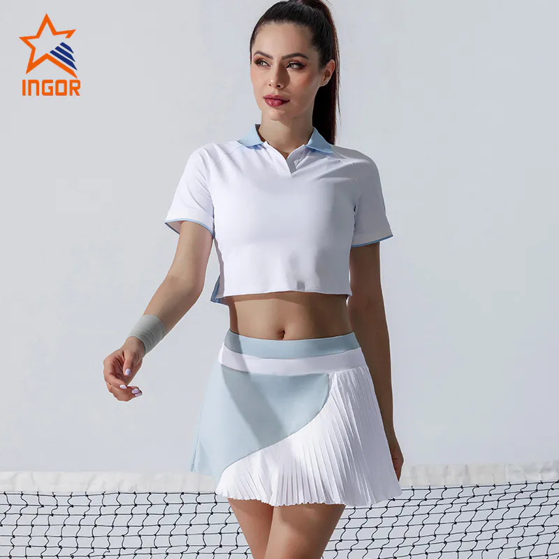 Ingorsports New Release Girls Tennis Skirt Custom Tennis Skirts School Girl Skating Tennis Skirt With Liner Shorts
