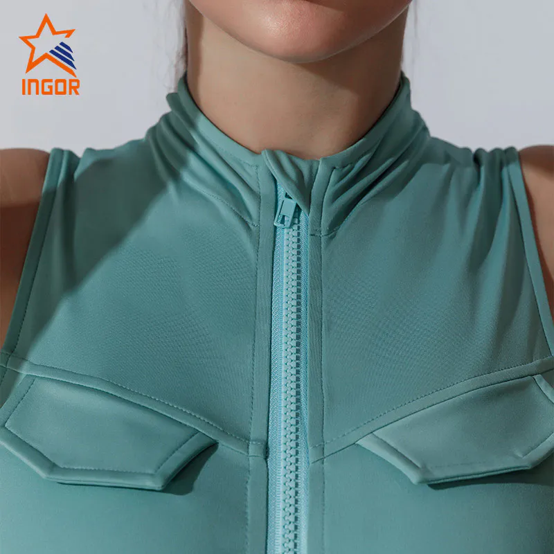Ingorsports Tennis Wear Factory Customized Breathable And Quick Drying With Zipper Sports Women Tennis Dress