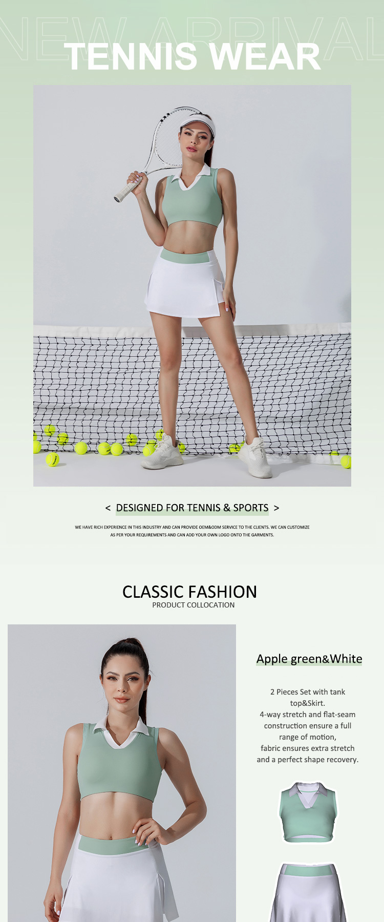 INGOR soft woman tennis clothes solutions for girls-2