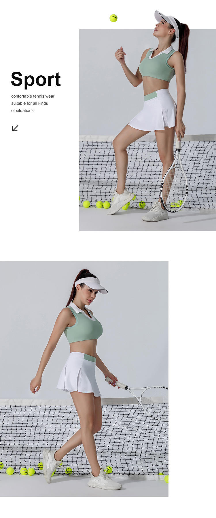 INGOR soft woman tennis clothes solutions for girls