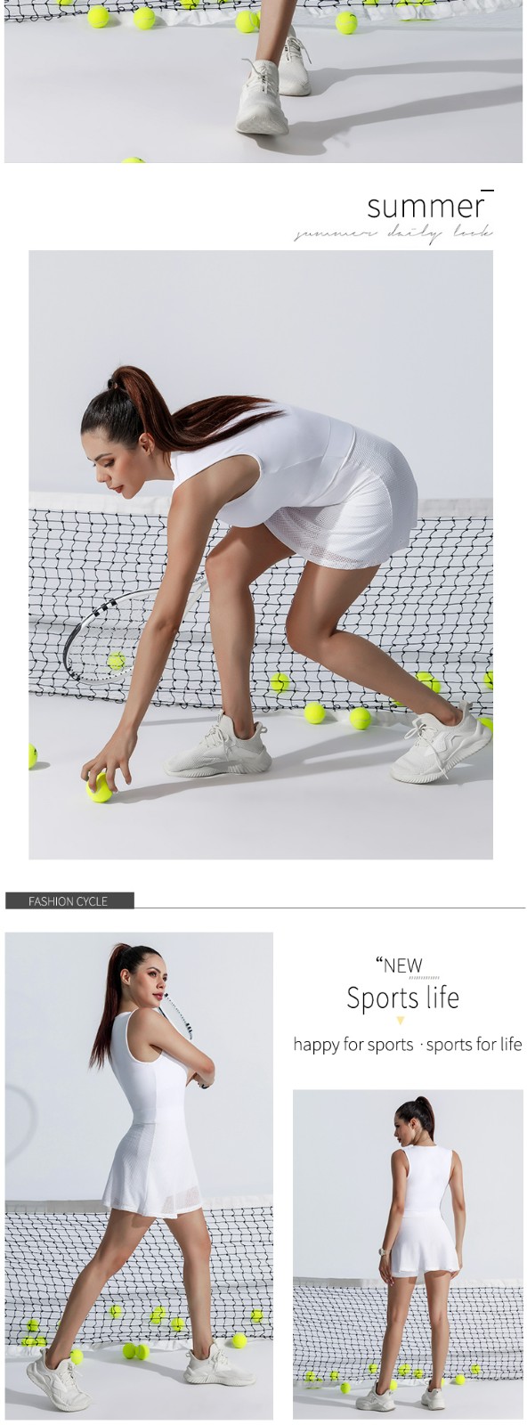 custom tennis outfit woman for sport-5