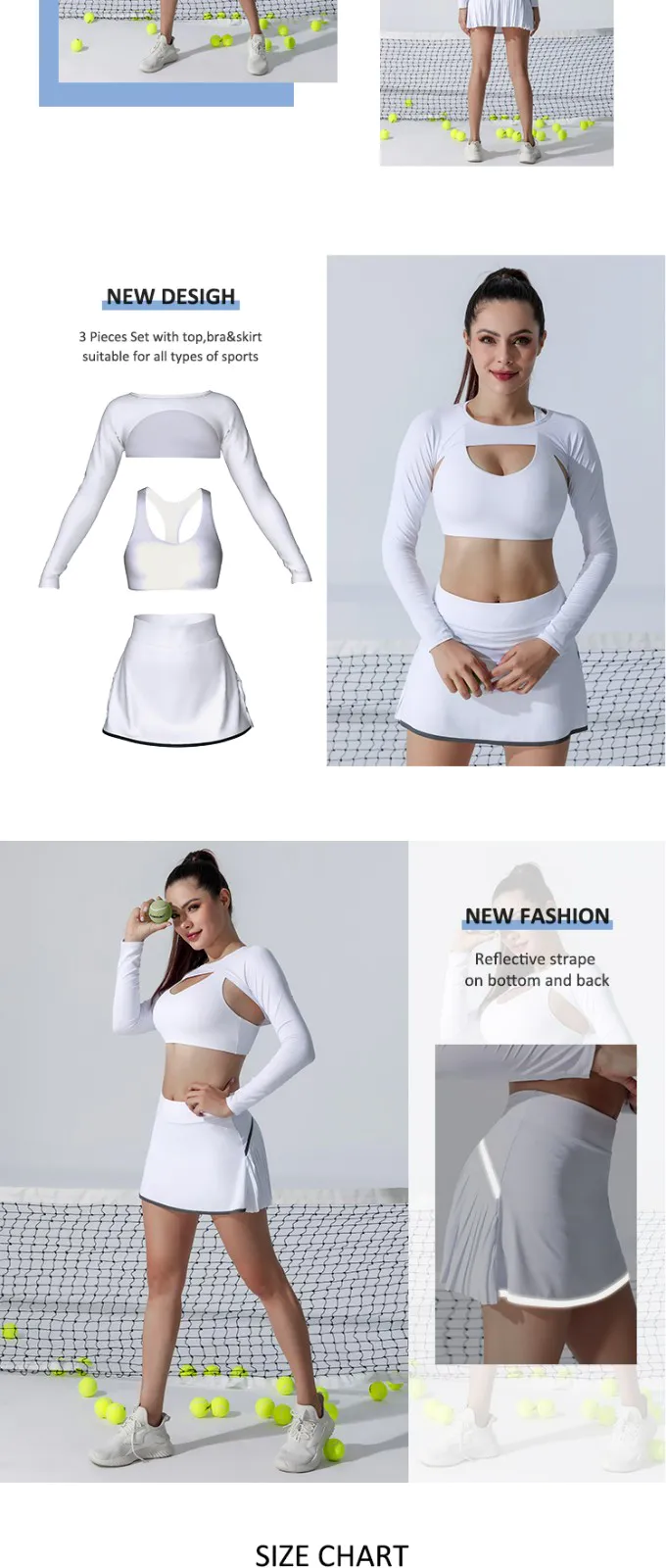 fashion tennis female outfit factory for ladies