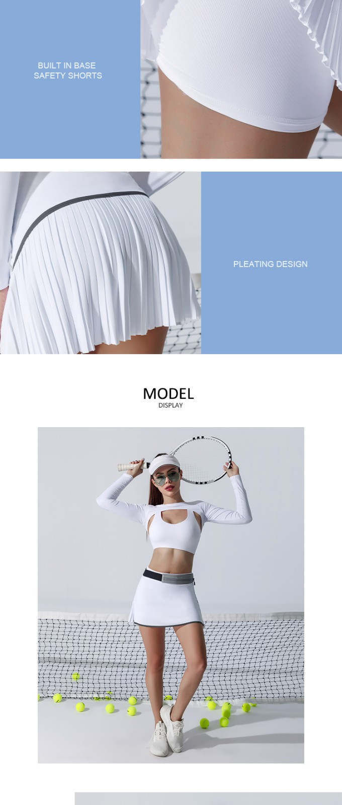 soft woman tennis clothes for sport-5