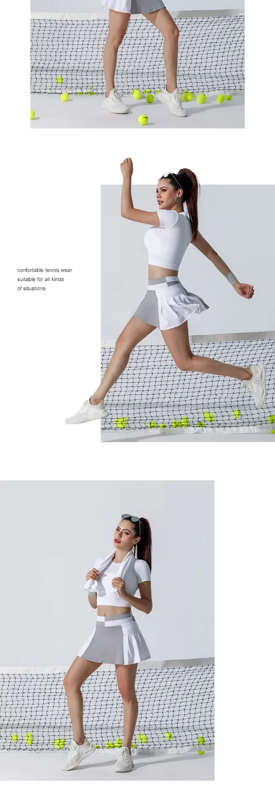 custom woman tennis clothes solutions for sport