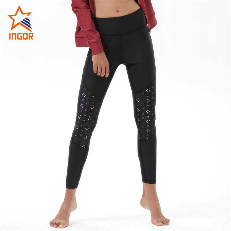 Ingorsports Yoga Black Leggings For Women Y1921P22