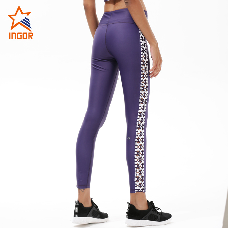 Ingorsorten spandex yoga broek hoge getailleerd workout sport dames leggings y1921p18