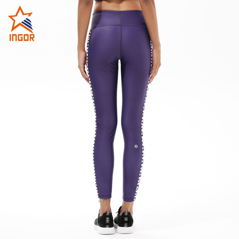 Ingorsorten spandex yoga broek hoge getailleerd workout sport dames leggings y1921p18