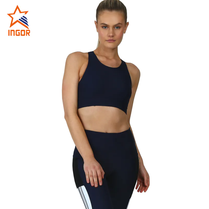 Ingorsports Fitness Workout Sports Bra And Panty Sets Custom Made High Waist Leggings With Pockets