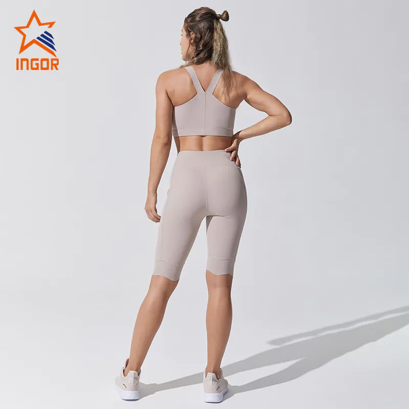Ingorsports Fitness Women Yoga Wear Seamless Gym Wera Leggings Bra Sport Sets Sportswear