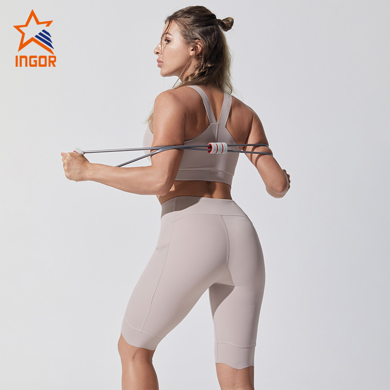 Ingorsports Fitness Women Yoga Wear Seamless Gym Activewear