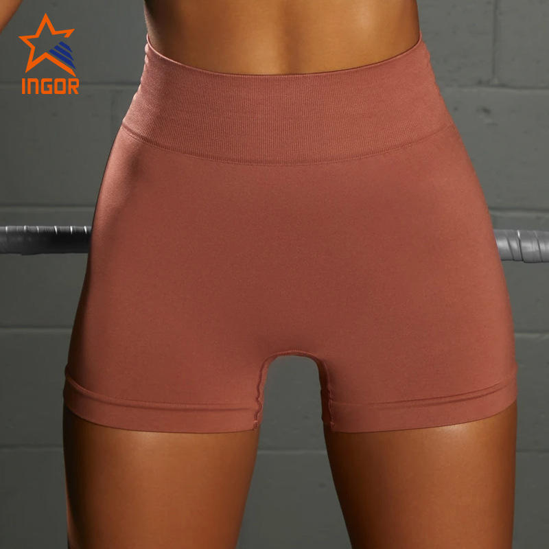 Ingorsports Wholesale Custom Seamless Wideband Waist Sports Shorts