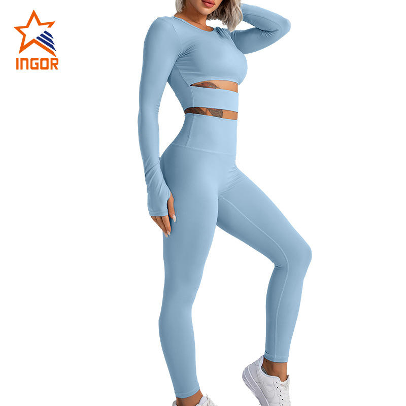 Ingorsports Recycled Fabric Women Sports Set Custom Yoga Set
