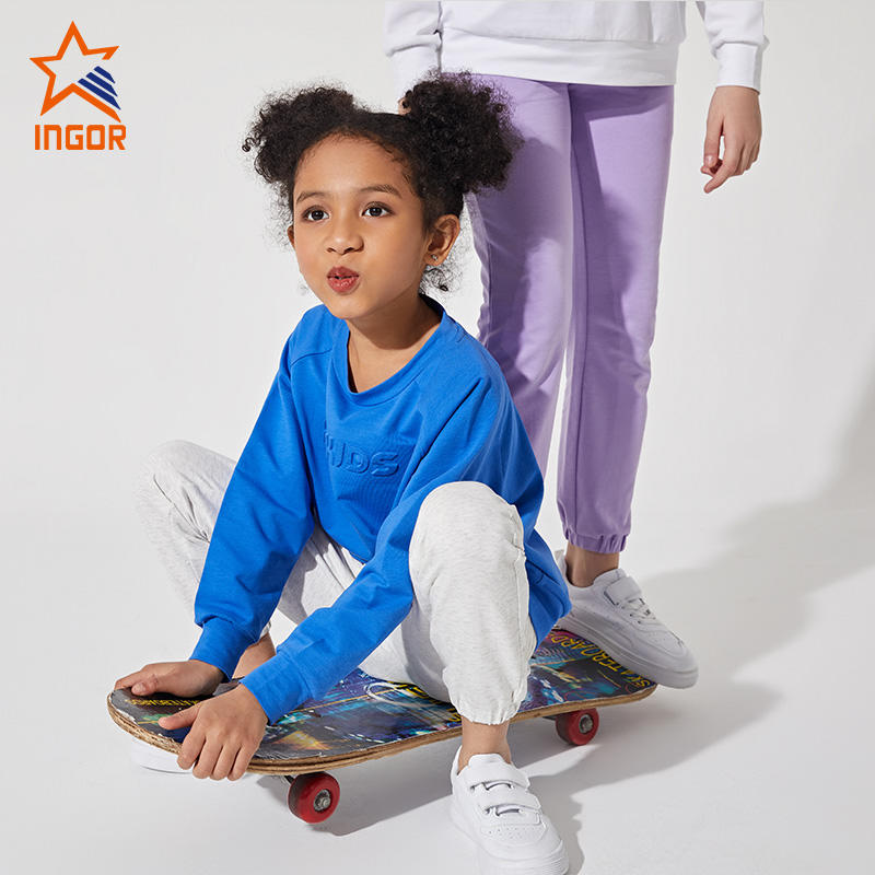 Ingorsports OEM Children Fitness Gym Workout Custom High Quality Wholesale Kids Active Athletic Sportswear