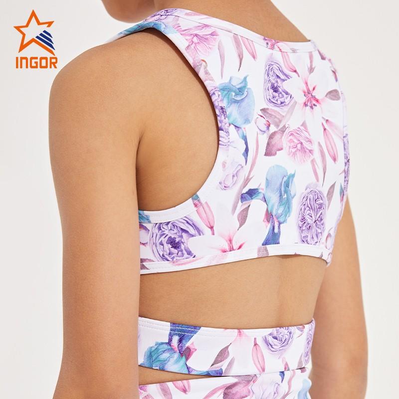 INGOR fitness exercise clothes for kids production for ladies