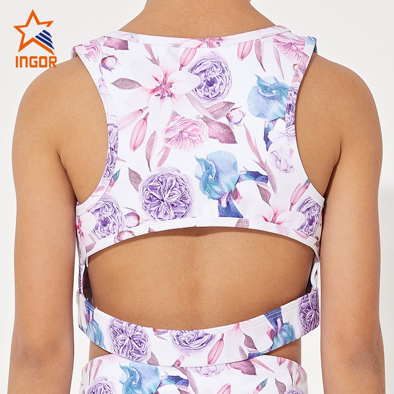 INGOR fitness exercise clothes for kids production for ladies-6