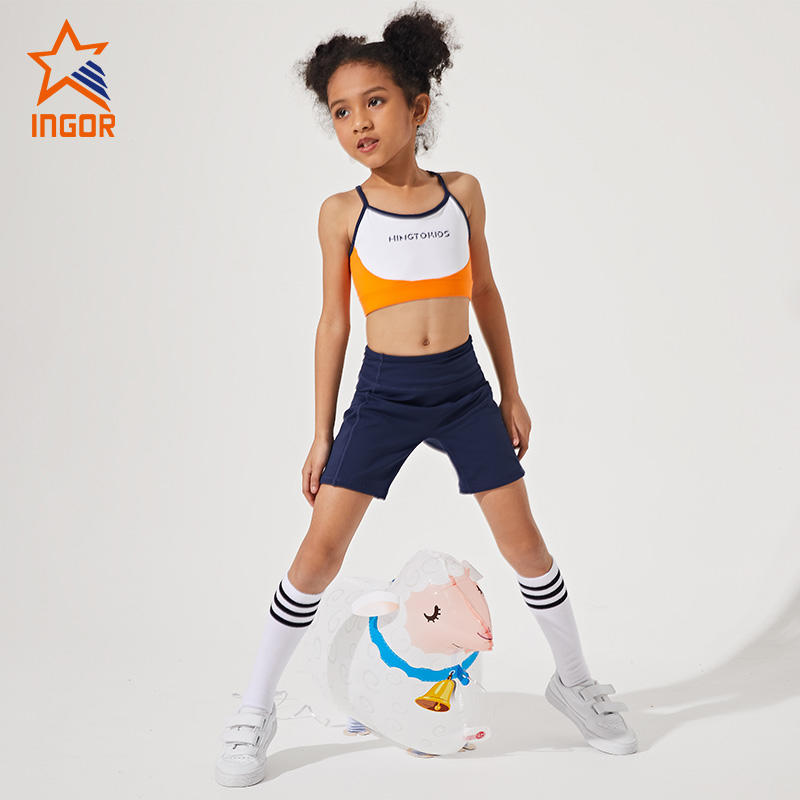 Ingorsports Wholesale Seamless Yoga Suit Kids Fitness Clothes Sportswear Yoga Wear Gym Wear Activewear