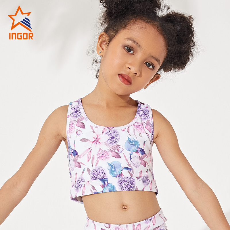 Ingorsports Wholesale Seamless Yoga Suit Kids Fitness Clothes