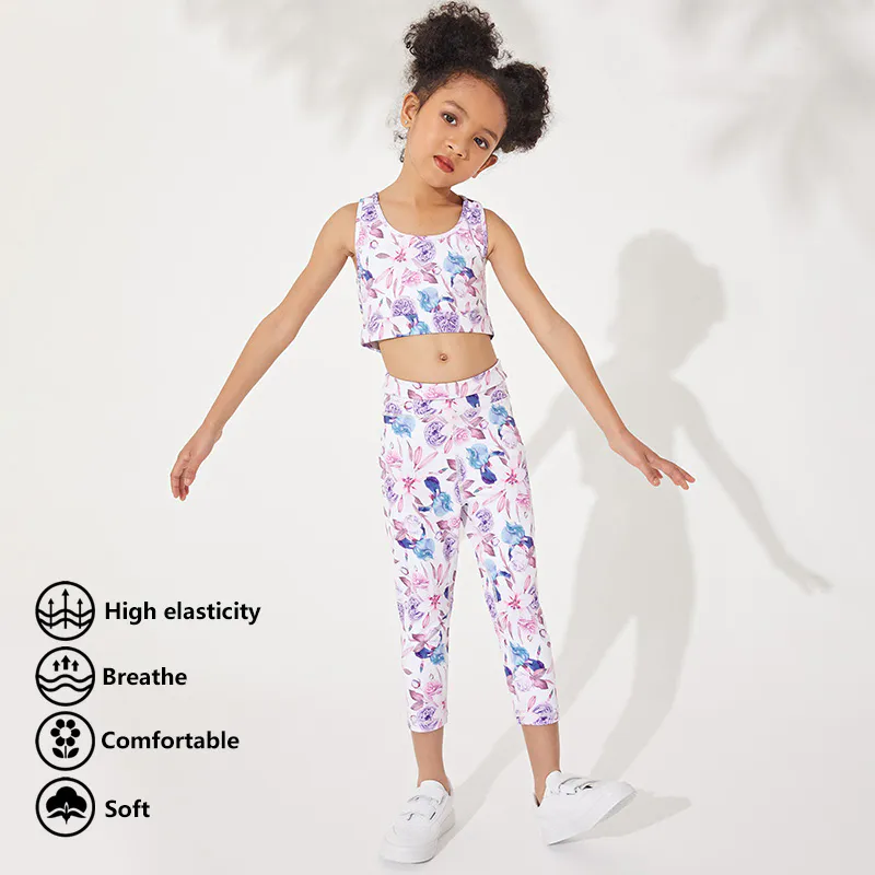 fitness kids athletic outfits owner for yoga