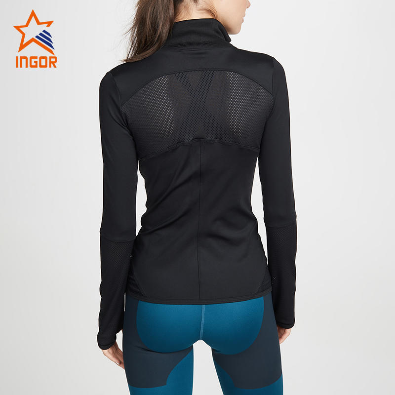 Ingorsports Women Custom Stand Collar Zip Up Sports Jacket