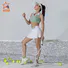 INGOR SPORTWEAR white women's compression shorts marketing for yoga