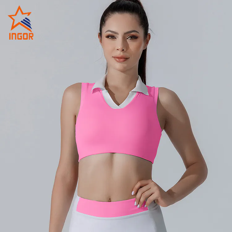 Ingorsports Custom Fitness Apparel Gym Wear Manufacturers Tennis Bra For Ladies