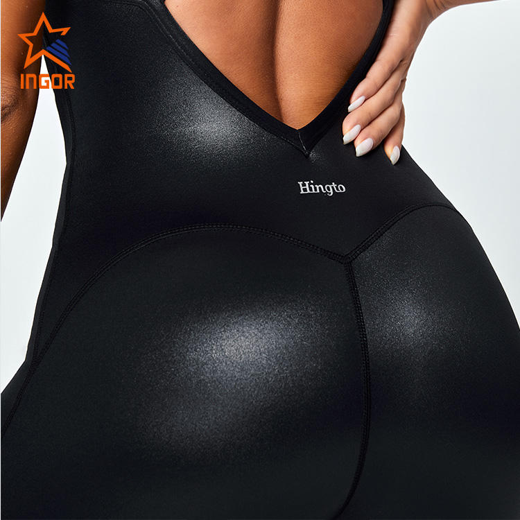 Ingorsports Custom Activewear Manufacturer Women Yoga One Piece Jumpsuit Set Gym Wear
