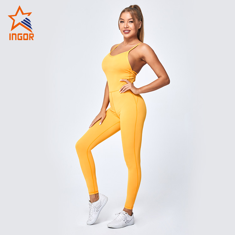 Ingorsports Private Label Activewear Women One Piece Jumpsuit Set