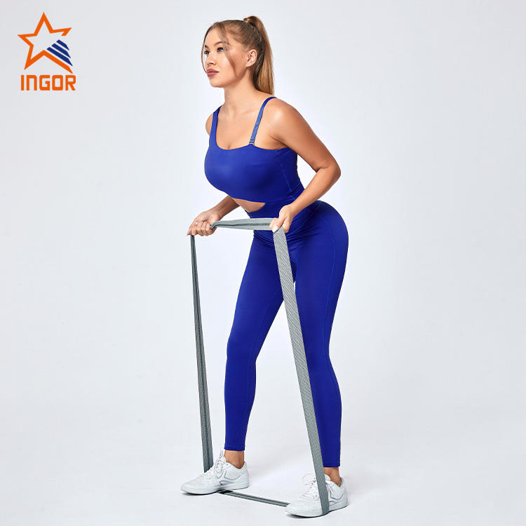 Ingorsports Wholesale Yoga Apparel Women One Piece Jumpsuit Set For Gym Wear