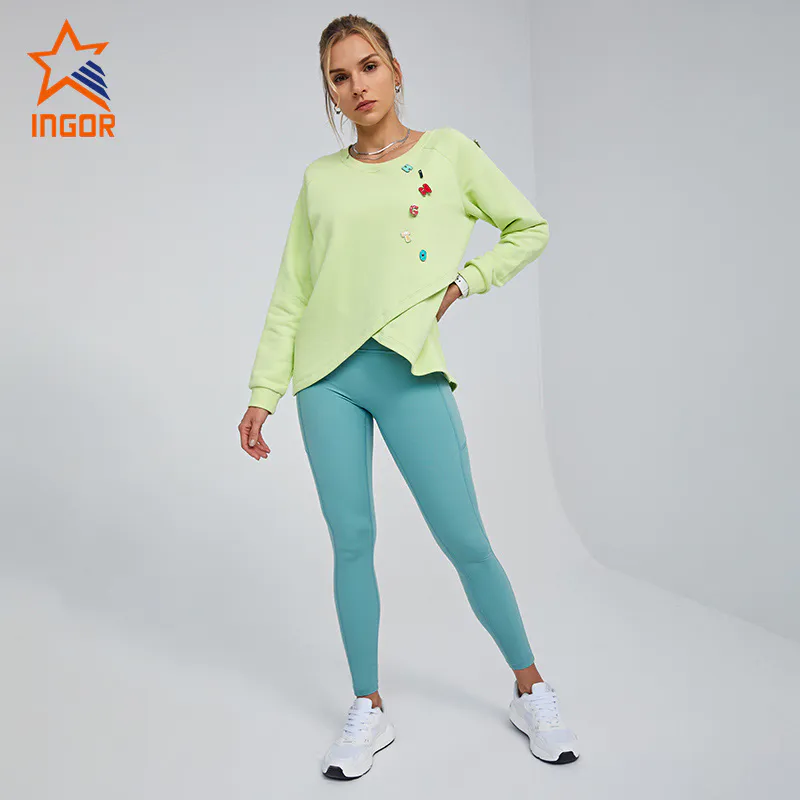Ingorsports Custom Fitness Apparel Women Sweatshirts & Leggings Yoga Outfits