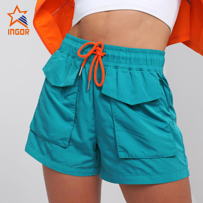 Ingorsports Gymwear Manufacturer Women Running Shorts With Pockets