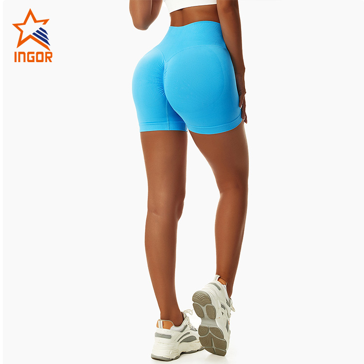 Women Yoga Shorts,High Waist Seamless Elastic Sport Shorts,Running
