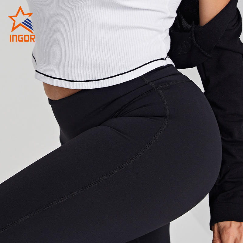 Ingor Sportswear Custom Activewear Women Sports Bra And Flare Legging Yoga Set