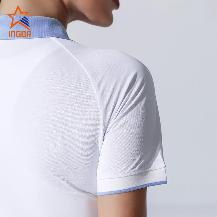 Ingorsports Tennis Clothing Companies Custom Fitness Apparel Women Polo Tee