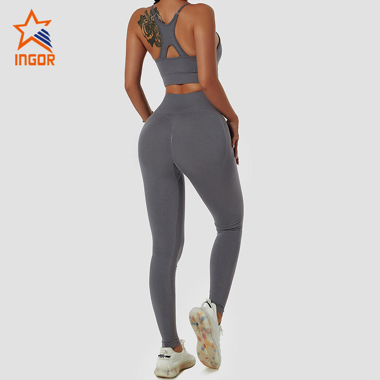 Ingorsports Seamless Gym Wear Activewear Manufacturer Custom High Impact Sports Bra & Butt Lifting Legging Suits