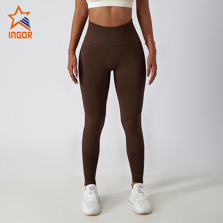 Ingorsports Leggings Wholesale Suppliers Women Seamless Yoga Sports Fitness Leggings