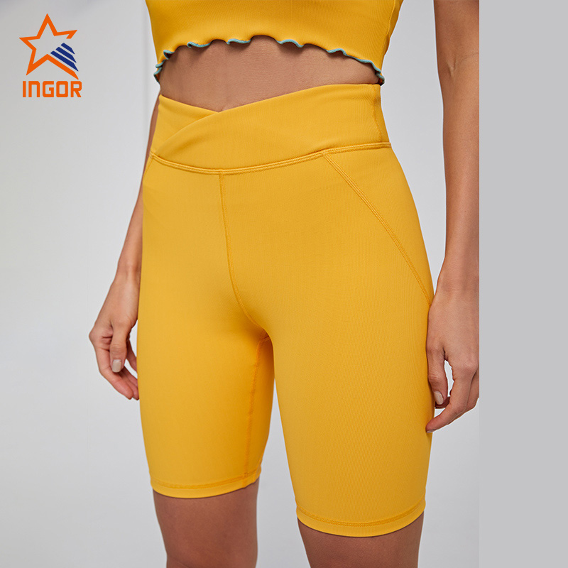 Ingorsports Recycled Fabric Yoga Shorts Wholesale Custom Style Sports Shorts