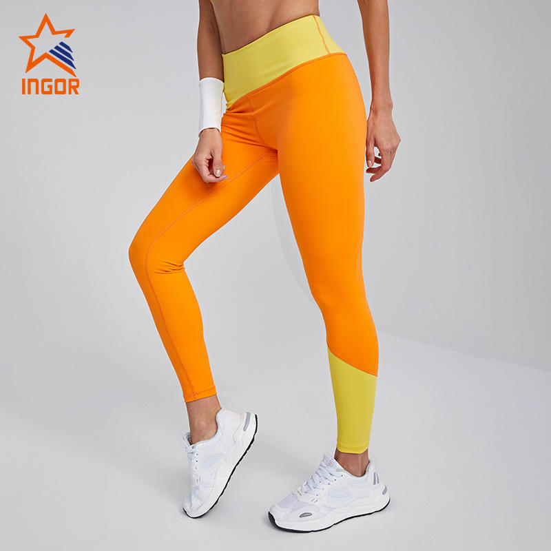 Ingorsports Eco Friendly Sustainable Activewear OEM ODM Recycled Fabric Women Yoga Set Wholesale Sports Set