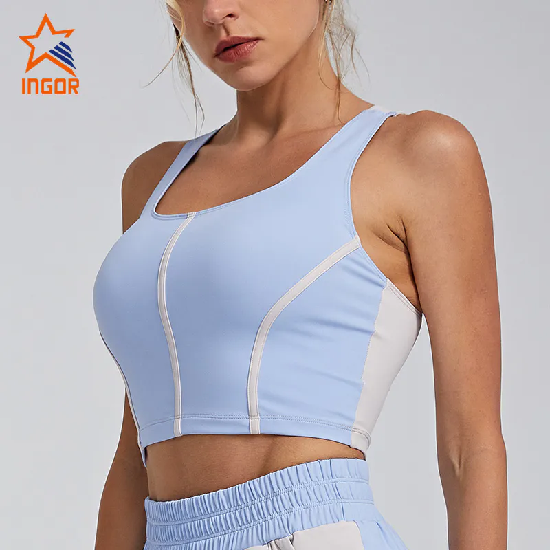 Ingorsports Sustainable Workout Clothes Women Recycled Fabric Custom Wholesale Sports Bra