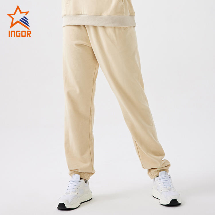 Ingorsports Athletic Wear Manufacturers Custom Women Sweatpant Over Size Jogger Pants With Adjust Draw String