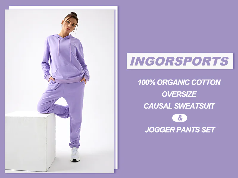 Ingorsports | 100% Organic Cotton Oversize Causal Sweatsuit & Jogger Pants Set