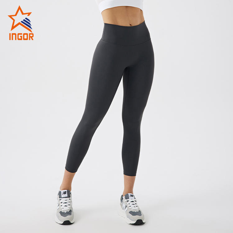 Ingorsports Activewear Apparel Manufacturers Custom Women High Waist Classic Yoga Legging